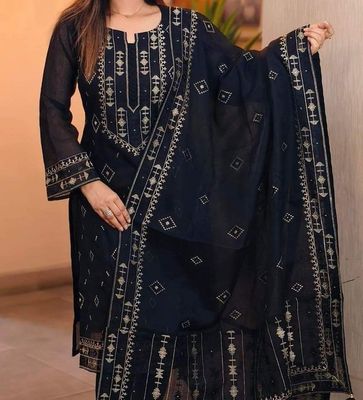 Block Printed Kameez Set ( COT506 )_img_3