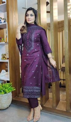 Block Printed Kameez Set ( COT506 )_img_4