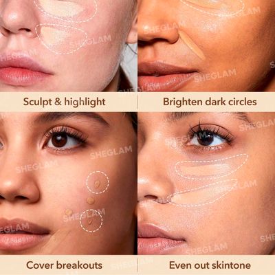SHEGLAM Perfect Skin High Coverage Concealer – Chantilly_img_1
