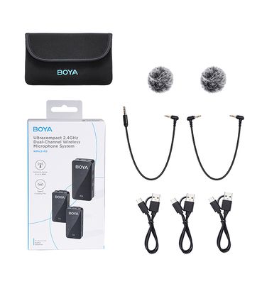 Boya BY-Wmic5-M2 Ultracompact 2.4GHz Dual-Channel Wireless Microphone System_img_1