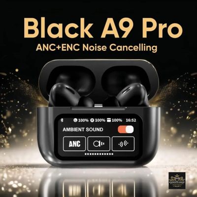 A9 Pro ANC Touch Screen Display Earbuds – White Color_img_1