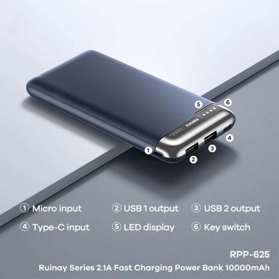 Remax RPP-626 20,000mAh 2.1A Power Bank – BLUE_img_1