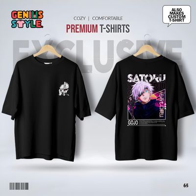 Satoru Gojo (Jujutsu Kaisen) Premium Drop Shoulder T-shirt - 65_img_0