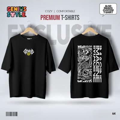 Imagine Premium Drop Shoulder T-shirt - 64_img_0