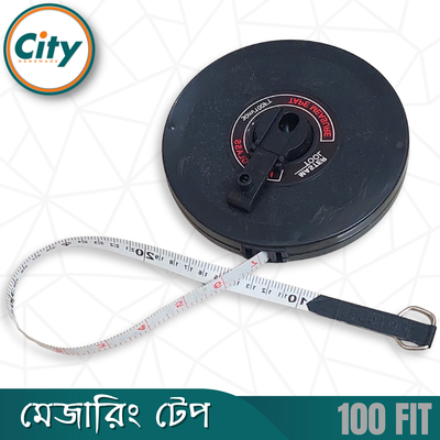 ৩০ মিটার পরিমাপক টেপ ১০০ ফুট ফিতা টেপ ফাইবার পিভিসি টেপ_img_2