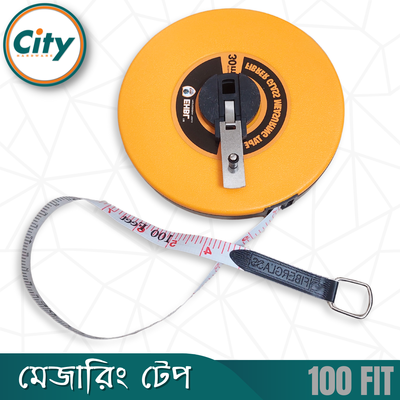 প্রিমিয়াম কুয়ালিটি ৩০ মিটার পরিমাপক টেপ ১০০ ফুট ফিতা টেপ ফাইবার পিভিসি টেপ_img_2