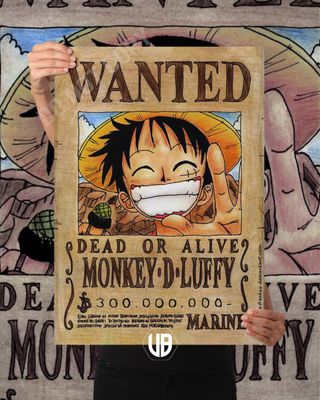 One Piece Wanted Poster – Matte Wall Print