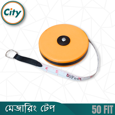 প্রিমিয়াম কুয়ালিটি ১৫ মিটার পরিমাপক টেপ ৫০ ফুট ফিতা টেপ ফাইবার পিভিসি টেপ_img_2