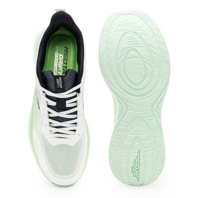 Red Tape Mesh Athleisure Sport Shoes for Men- White & Neon_img_5
