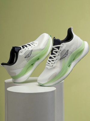 Red Tape Mesh Athleisure Sport Shoes for Men- White & Neon_img_7