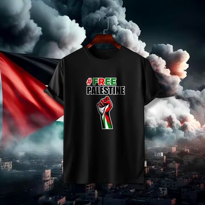 Free Palestine Cotton T-shirt_img_0