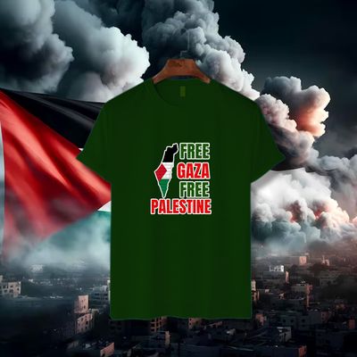Free Palestine Cotton T-shirt_img_2