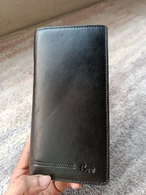 Genuine long Leather wallet with zipper_img_3