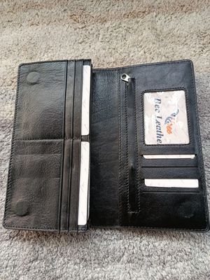 Genuine long Leather wallet with zipper_img_2