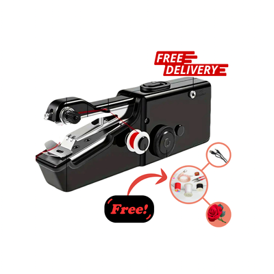 Portable Mini Electric Handheld Sewing Machine Travel Household Cordless Stitch Sew Quick Stitch