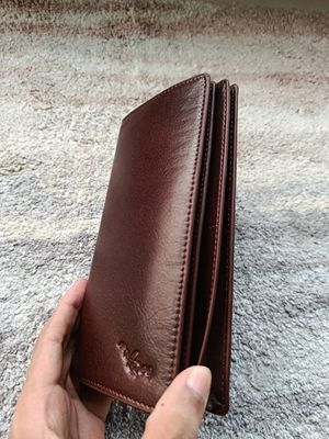 Genuine long Leather wallet with zipper_img_1