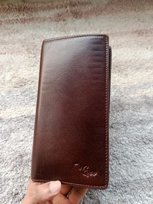Genuine long Leather wallet with zipper_img_3