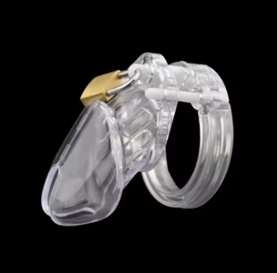 Chastity Cage Male Sex Toys Small/Standard Male Chastity Device Cock Cage with 5 Size Rings Brass Lock Locking Erotic Urethral_img_0