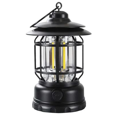 Multifunctional Rechargeable Stepless Dimming Handheld LED Camping Lamp Vintage Portable Lantern_img_0
