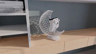 Modern Hive Moon Controller Stand – Sleek Design for PS5 & Xbox_img_1