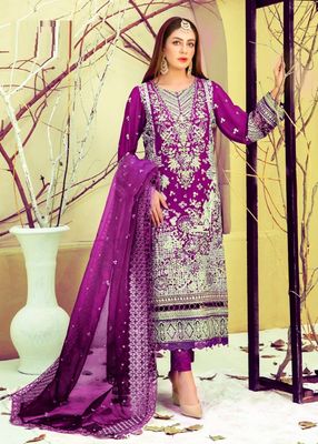 Semi –Embroidery & Sequence Work Party dress_img_0