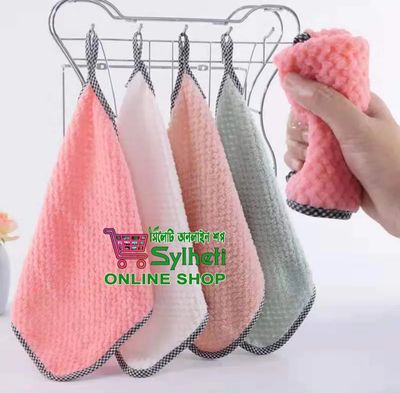 Kitchen Pineapple Cleaning Cloth Coral Fleece Washing Bowl Cloth_img_0