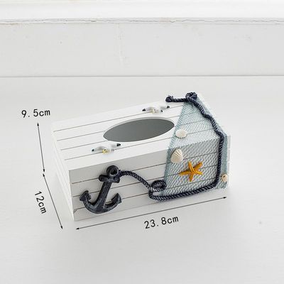Beach Theme Wooden Tissue Box_img_1