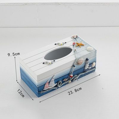 Beach Theme Wooden Tissue Box_img_2