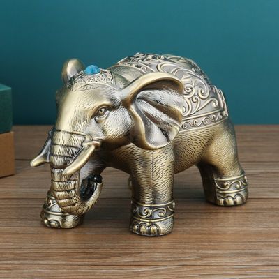 Elephant Ashtray Retro Decor Ash Bin_img_1