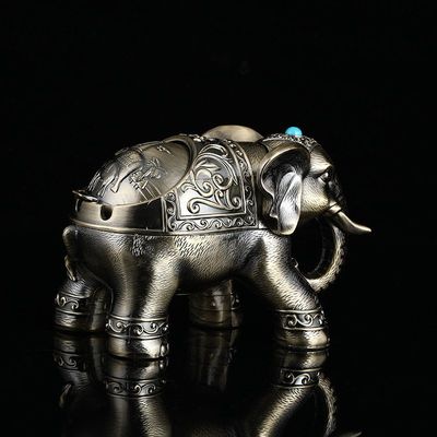 Elephant Ashtray Retro Decor Ash Bin_img_0