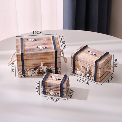 Sea Ocean Theme 3in1 Wooden Storage Box_img_3