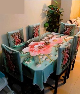 3D Digital Printed Dining Chair Table Cover_img_7