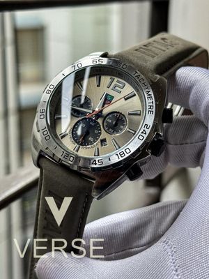 Tag belt anniversary plain silver case grey dial grey belt_img_0