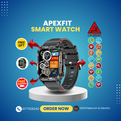 Apex Fit Sport S06 Smartwatch 1.91'' Full Touch Screen BT Call Outdoor Fitness Tracker Smart Watch With IP68 Waterproof_img_2