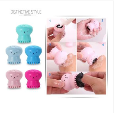 Limpidor Facial Octopus Shape Deep Pore Exfoliating Cleansing Face Brush Silicone Facial Cleaning Brush for Skin Care-_img_3