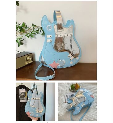 Cross-Border Trendy Shoulder Bag || American Fashion Guitar Style Backpack_img_7
