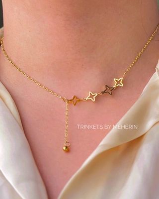 Gold star necklace_img_0