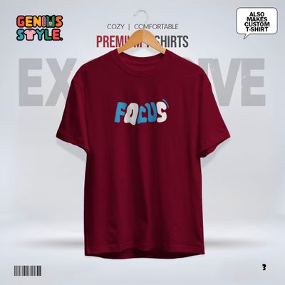Focus Typography Premium Oversized T-shirt - 3_img_1