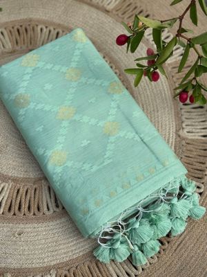 Handloom Tangail jamdani Motif Saree_img_1