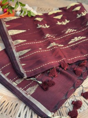 Handloom Tangail jamdani Motif Saree_img_4