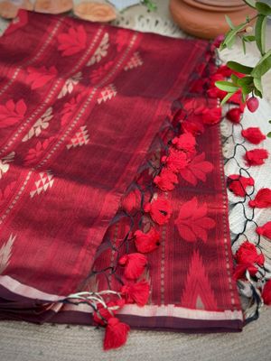 Handloom Tangail jamdani Motif Saree_img_7