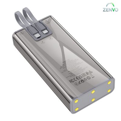 Hoco J104A 22.5W 20000mAh Fast Charging Power Bank with Built-in Cable_img_2