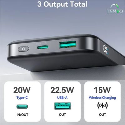 JOYROOM JR-PBM12 22.5W 10000mAh Wireless Power Bank with Kickstand_img_3