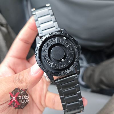 AURA WATCH | Magnetic Matte Black Watch | Unique Watch dial || SS Body_img_6