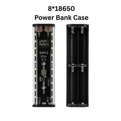 Fast Charging 8pcs 18650 Battery Power Bank Case with LED Light_img_1