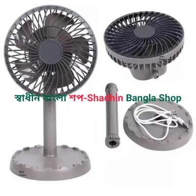 JYSUPER JY-2218 Rechargeable Mini Table Fan 12.5 Inch – 4000mAh Battery, 3 Speed, USB Type-C & Type-B Charging_img_3