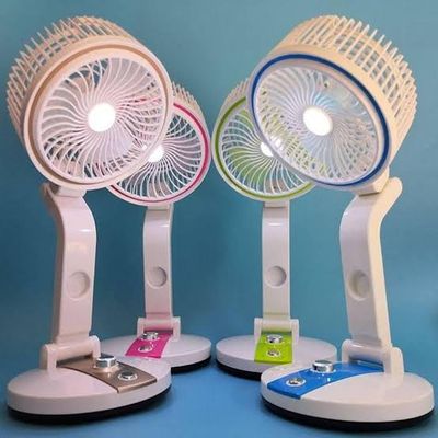 Rechargeable Folding Table Fan with Led Light_img_0