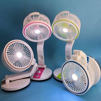 Rechargeable Folding Table Fan with Led Light_img_1