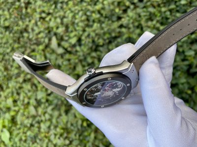 Hublot Automatic Grey Belt - Silver & Black Body_img_3