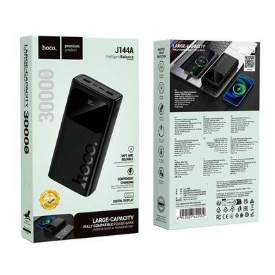 HOCO J144A 30000mAh Power Bank – 20W PD Fast Charging | Dual USB-A + Type-C | LED Display_img_2